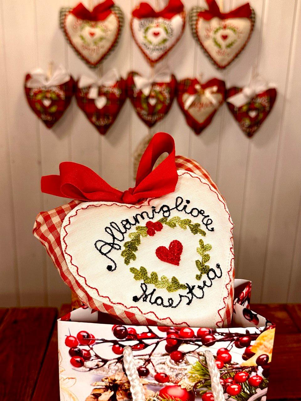 Cuori imbottiti con dedica personalizzabili - Fatti a mano - Pezzo Unico - Piacevolmente Country di Rosi Maria Cristina - Cuori decorativi