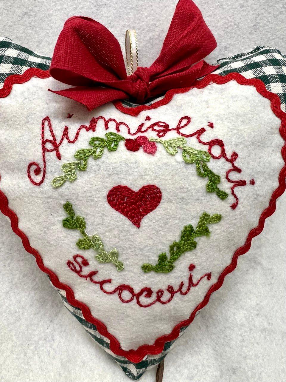 Cuori imbottiti con dedica personalizzabili - Fatti a mano - Pezzo Unico - Piacevolmente Country di Rosi Maria Cristina - Cuori decorativi