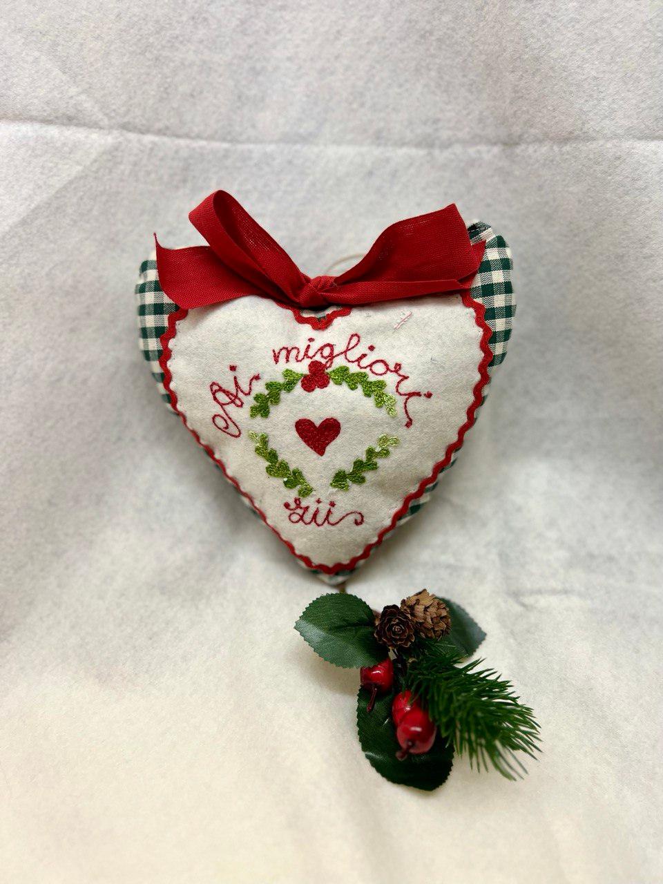 Cuori imbottiti con dedica personalizzabili - Fatti a mano - Pezzo Unico - Piacevolmente Country di Rosi Maria Cristina - Cuori decorativi